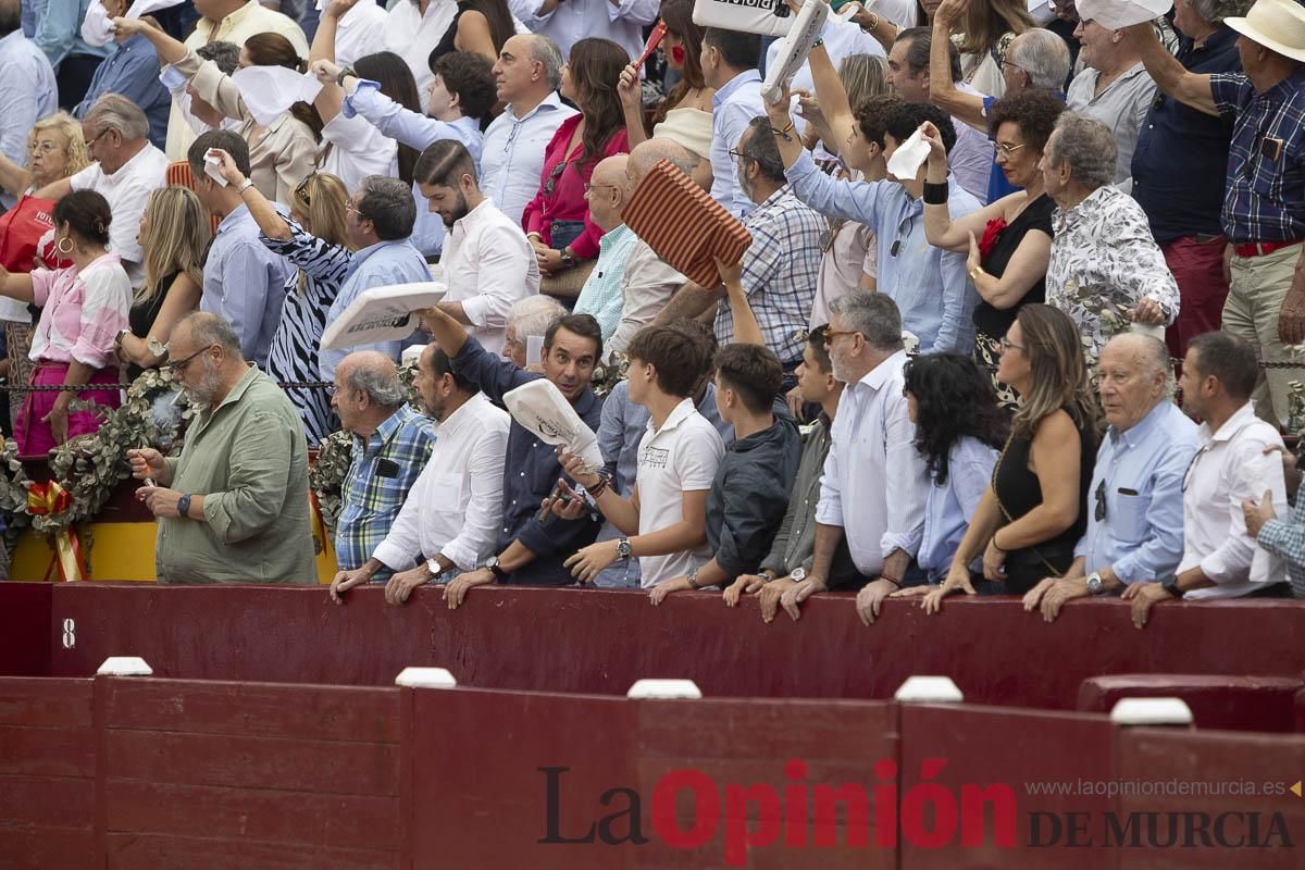 Cuarta corrida en la Feria Taurina de Murcia (Castella, Manzanares y Ureña)
