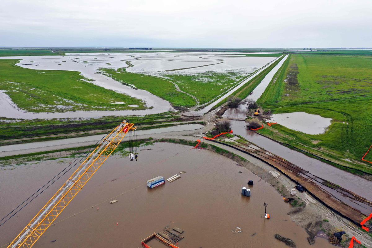 Inundaciones en el condado de Tulare, en California