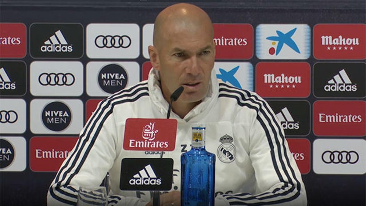 Zidane habló antes de enfrentarse al Leganés