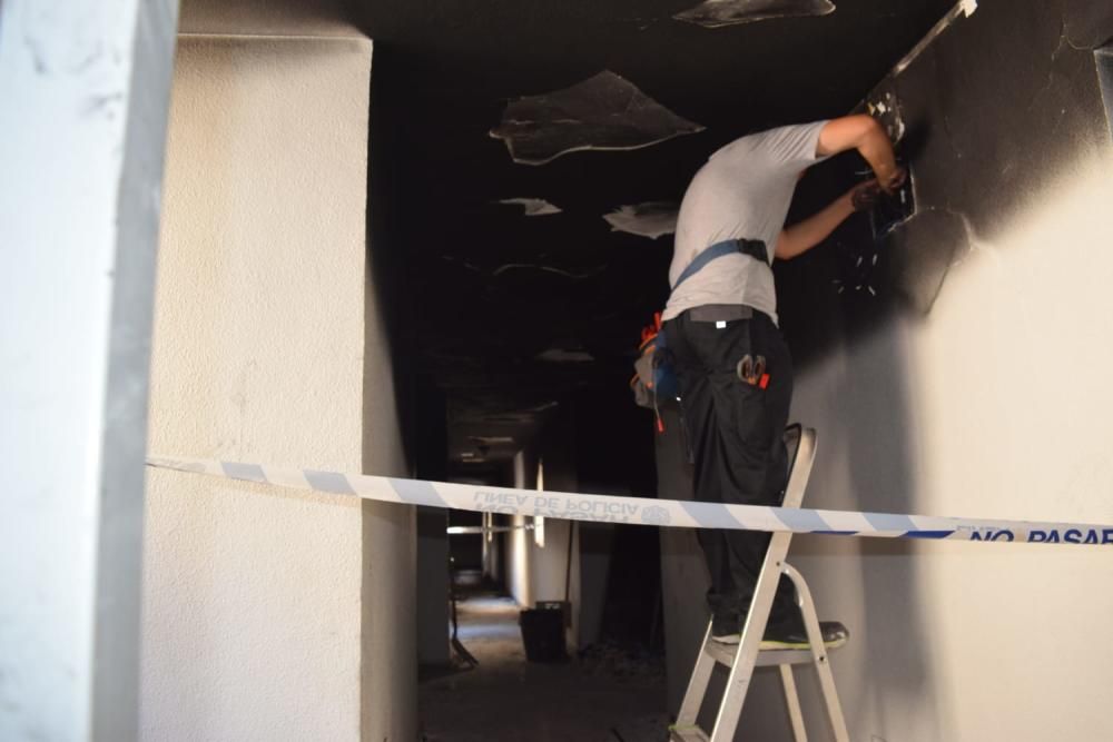 Incendio en un bloque de pisos en Molina tras un escape de gas