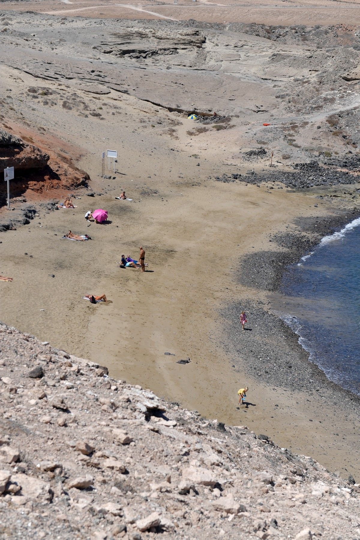 Playa de Aguadulce, en Tufia