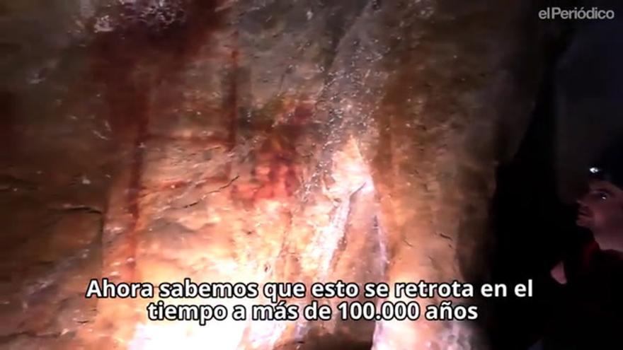 Arte neandertal en la cueva de Maltravieso de Cáceres