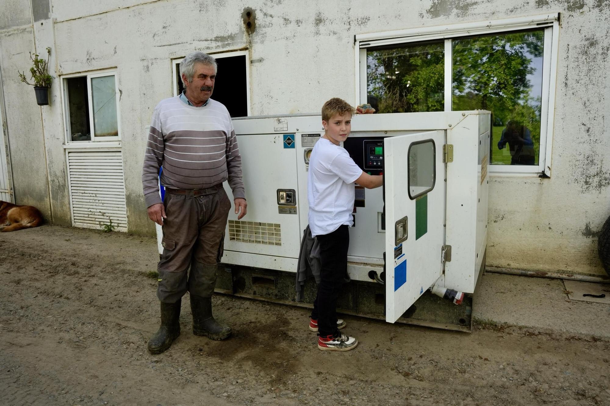 Generador en una granja en Sello (Lalín)