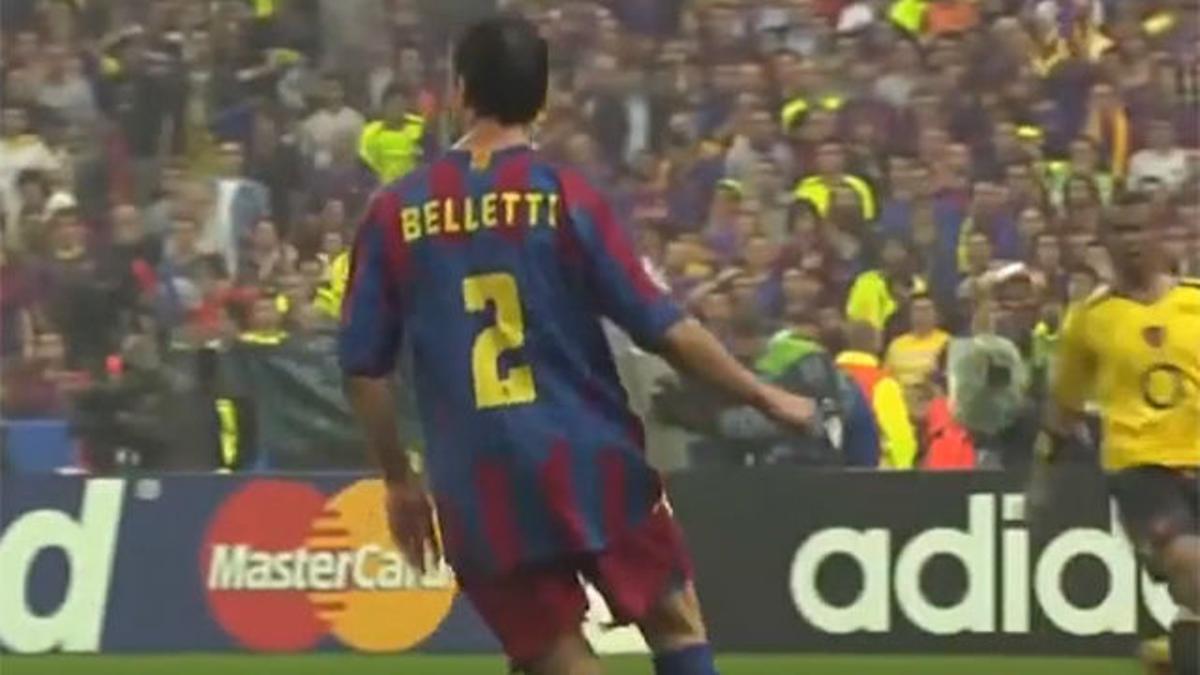 12 años del histórico gol de Belletti que le dio la Champions al Barça