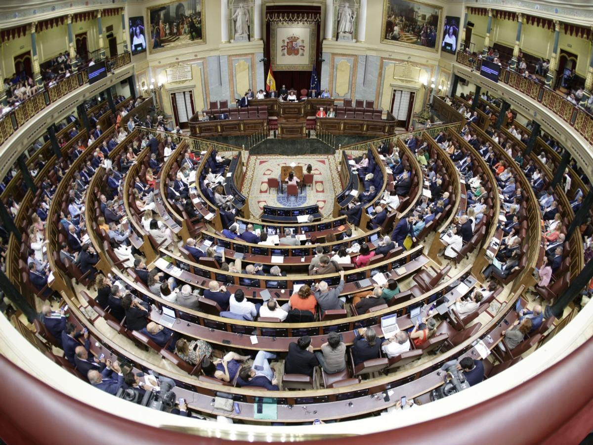 Imagen del hemiciclo del Congreso de los Diputados.