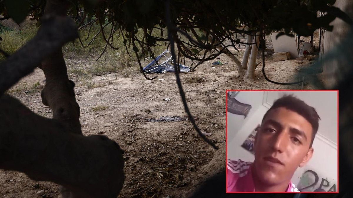 Paraje de Roldán, en Torre Pacheco, en el que fue hallado el joven; en la imagen de la derecha, Said.