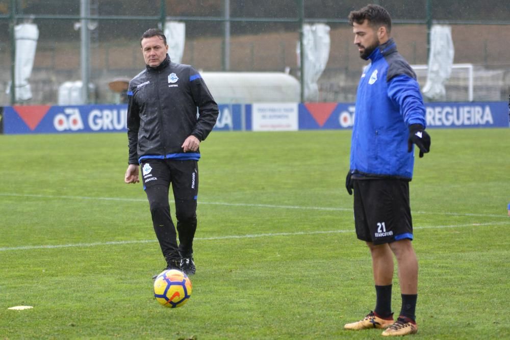 Raúl Albentosa trabajó con el grupo. Al margen se ejercitaron los lesionados Edu Expósito y Gerard Valentín.