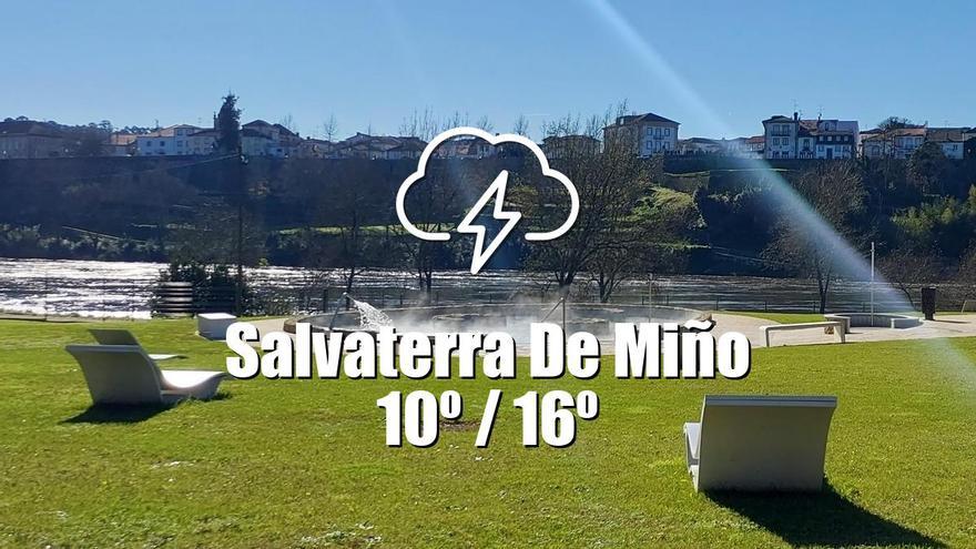 El tiempo en Salvaterra de Miño: previsión meteorológica para hoy, viernes 26 de abril