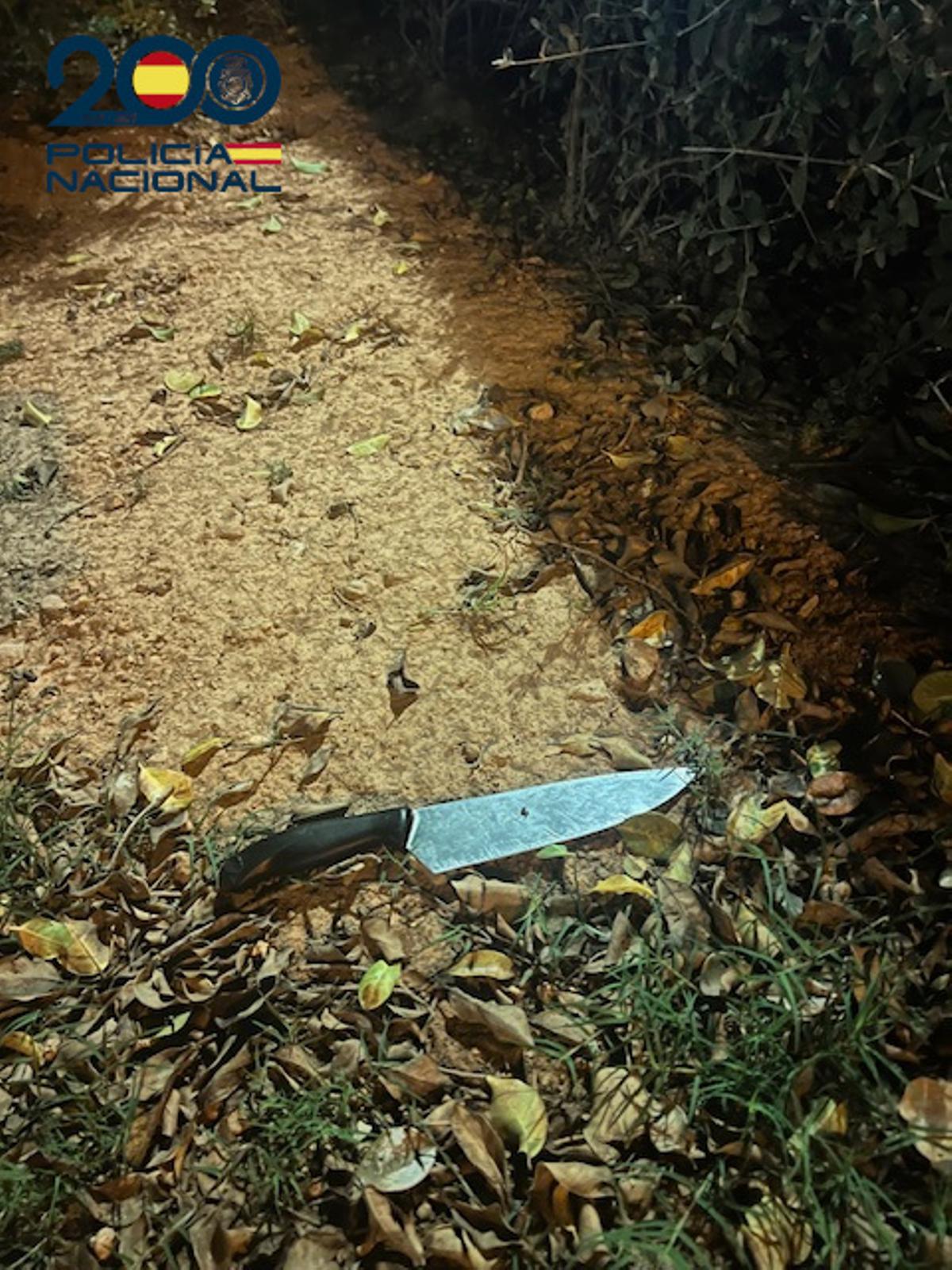 La Policía localizó el cuchillo utilizado en la agresión