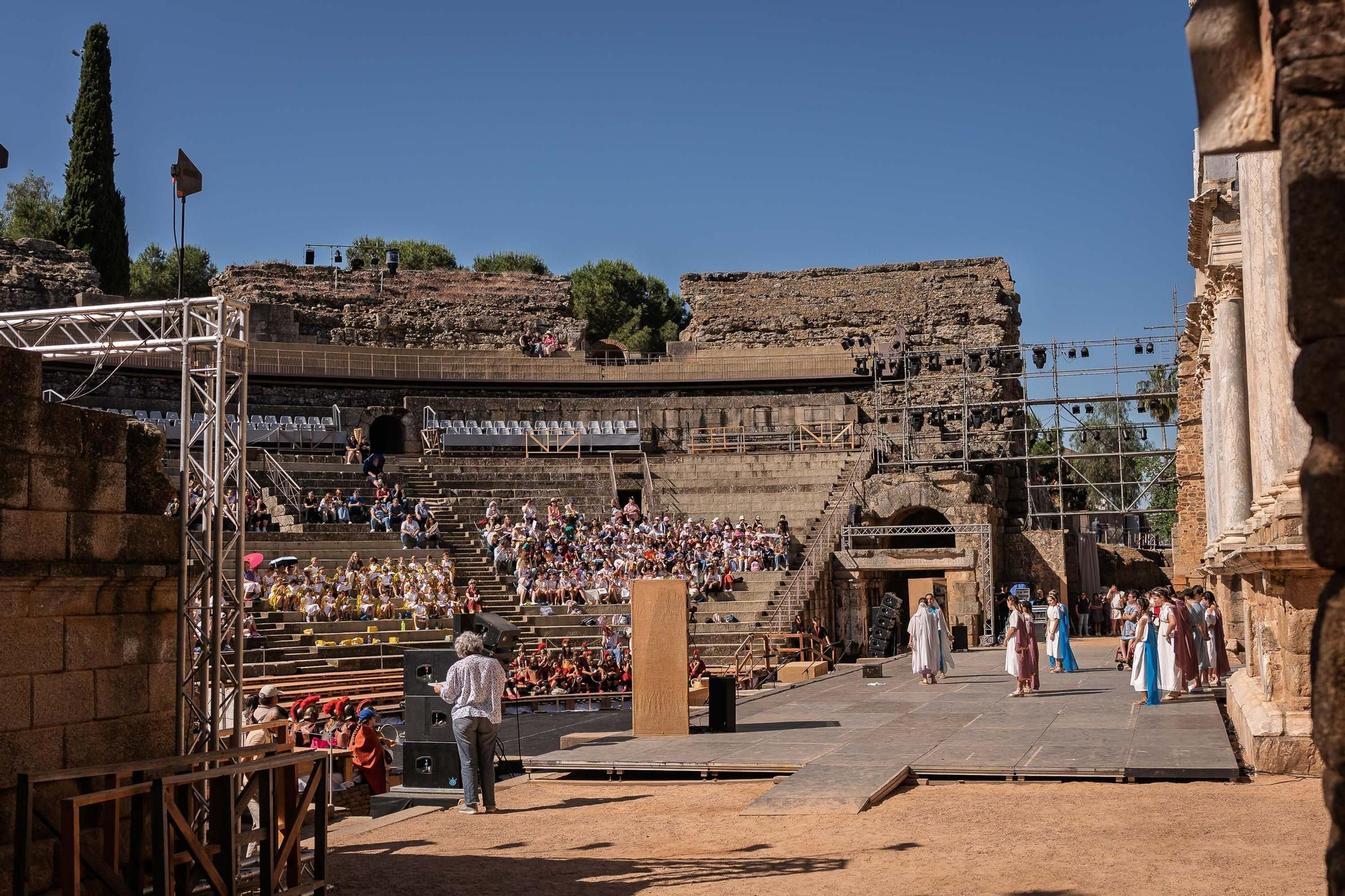 Fotogalería | Los escolares toman el Teatro Romano en Emerita Lvdica