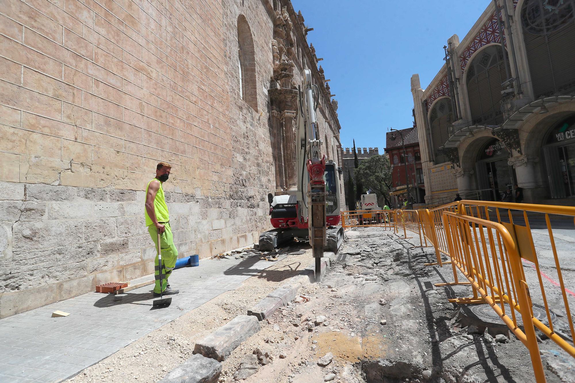 Así avanzan las Obras de la Plaza de Brujas