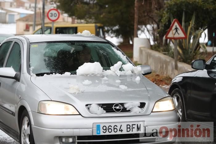 Nieve en Coy y Avilés (Lorca)