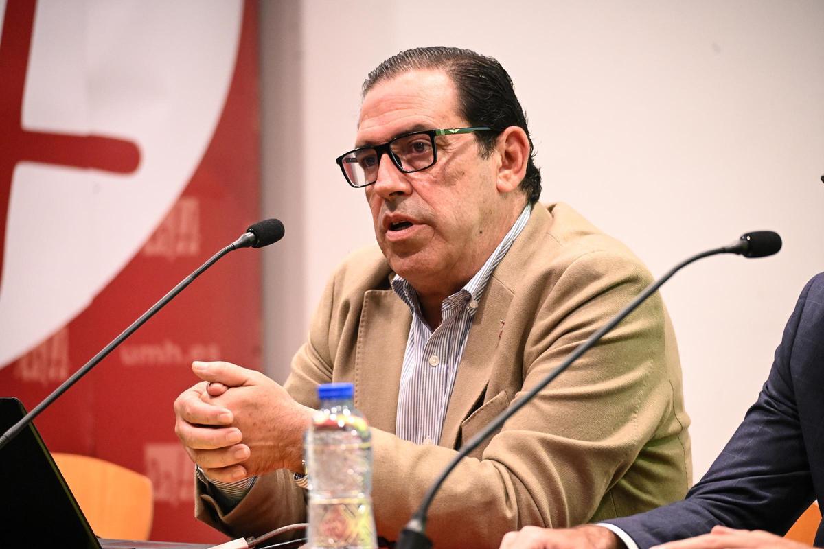 Martínez Tomé, en una reciente jornada sobre nuevas tecnologías de riego y fertilización