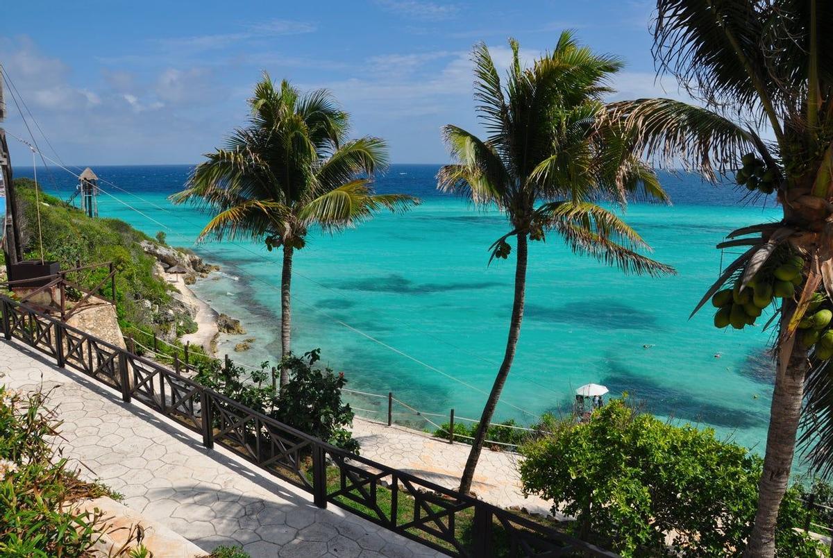 Playa en Isla Mujeres, México