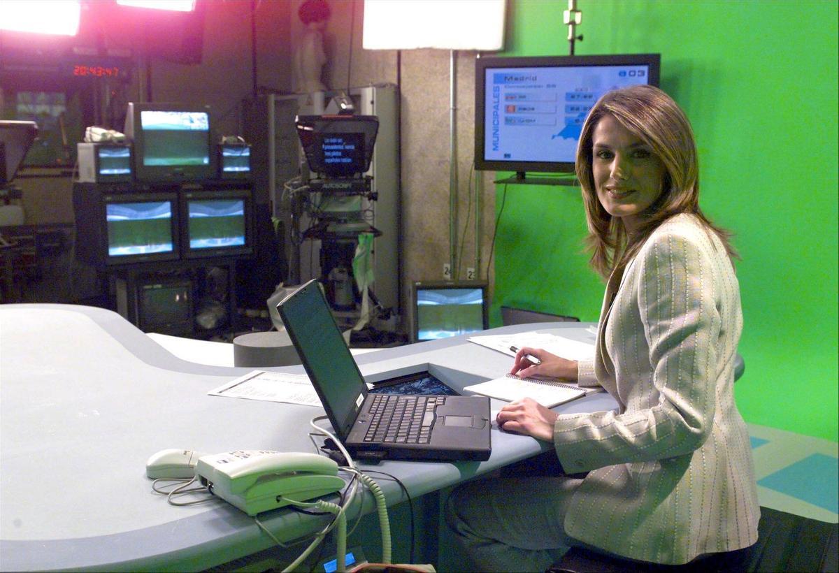 Letizia Ortiz durante su etapa como presentadora de TVE
