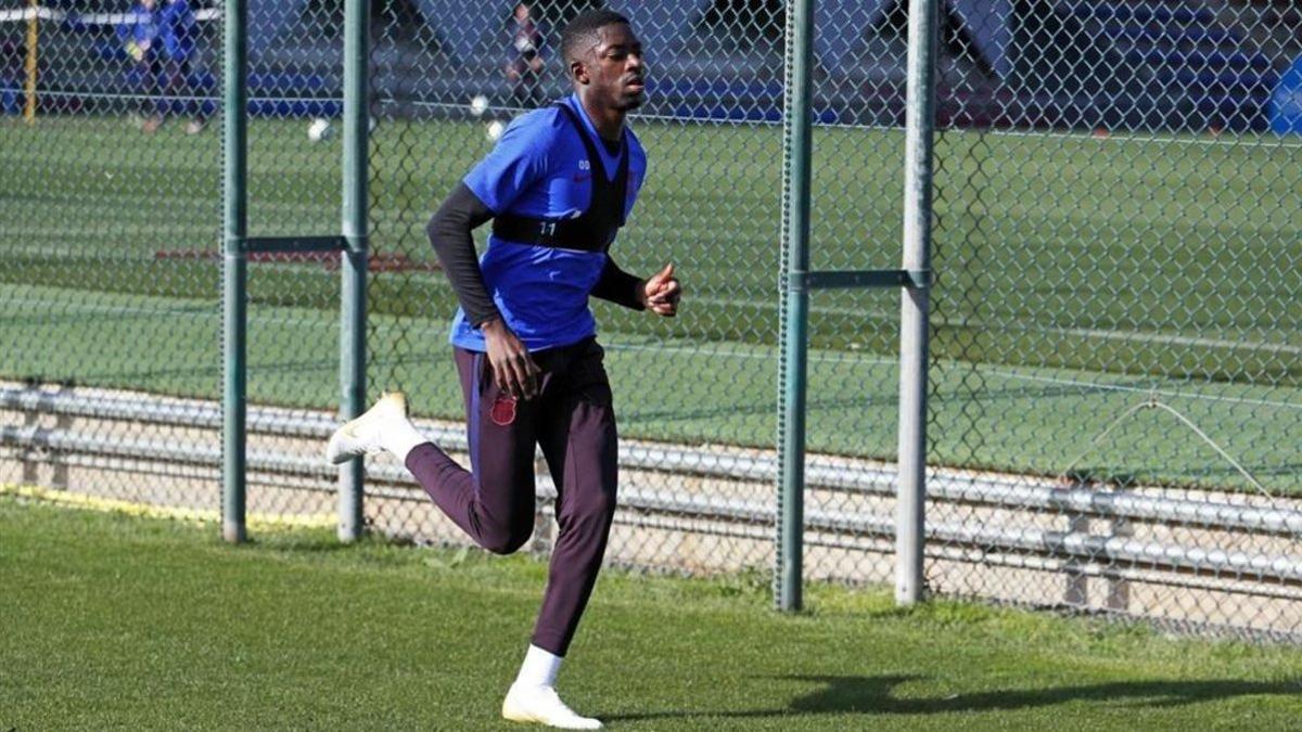 Ousmane Dembélé está recuperándose de su lesión muscular