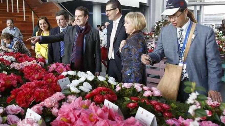 Caballero, junto a Marta Iglesias, Font, Rivas y Abelairas.  // R. Grobas