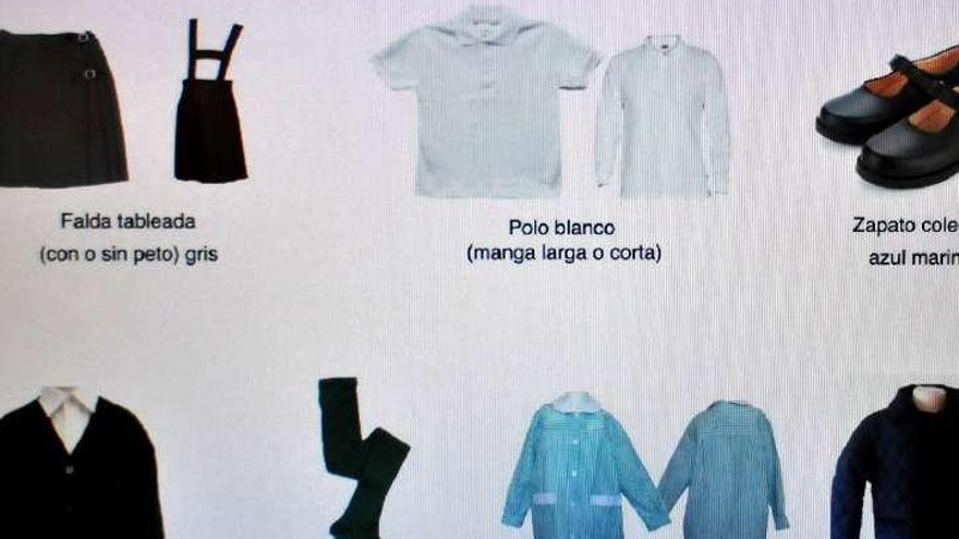 Imagen de los modelos de ropa para niños.