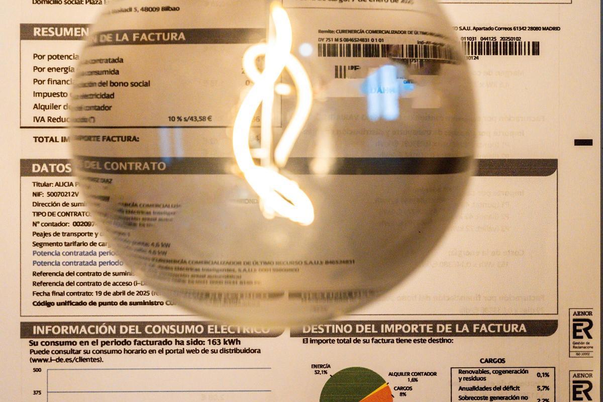 La factura de la luz es uno de los elementos que está tirando de la inflación.