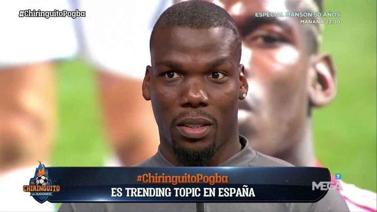 Mathias Pogba en 'El chiringuito'.