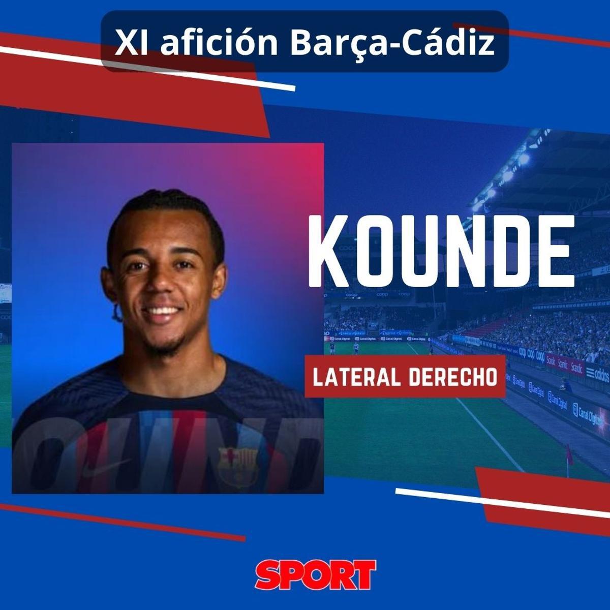 La afición elige el once del Barça-Cádiz