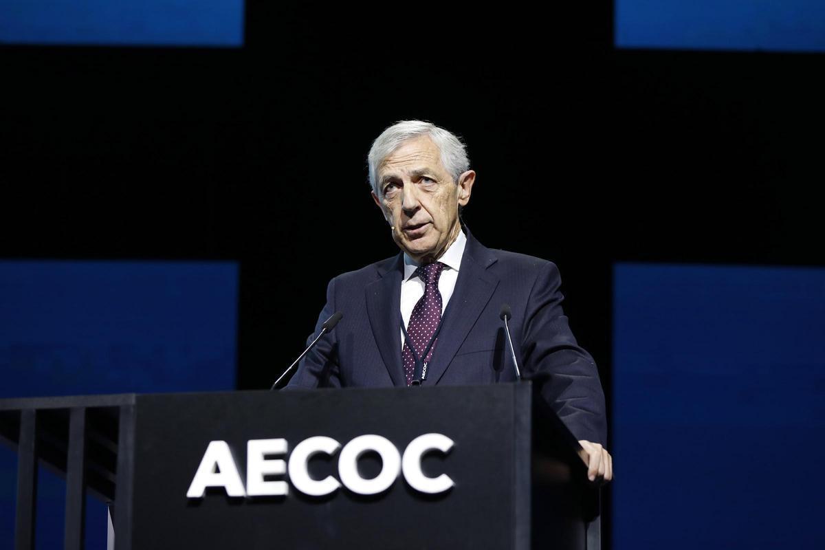 El presidente de AECOC, Javier Campo, en el 38º Congreso de Gran Consumo de esta asociación.