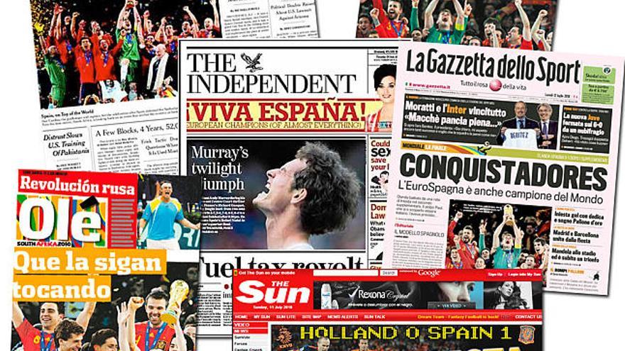 La prensa mundial elogia a España en sus portadas