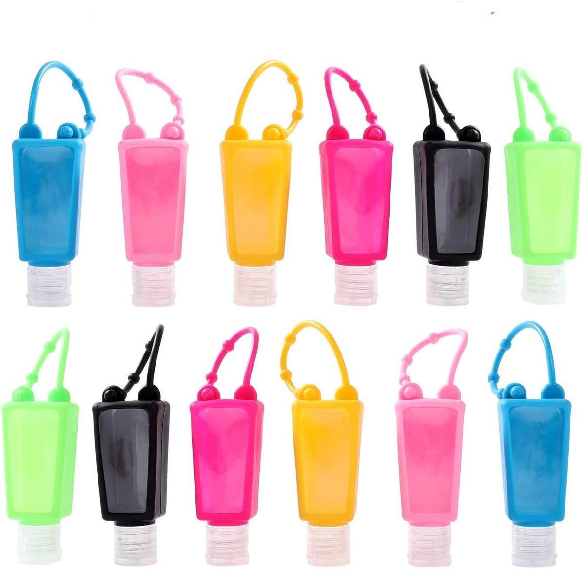 Pack de 12 porta geles de colores (Precio: 9,28 euros)