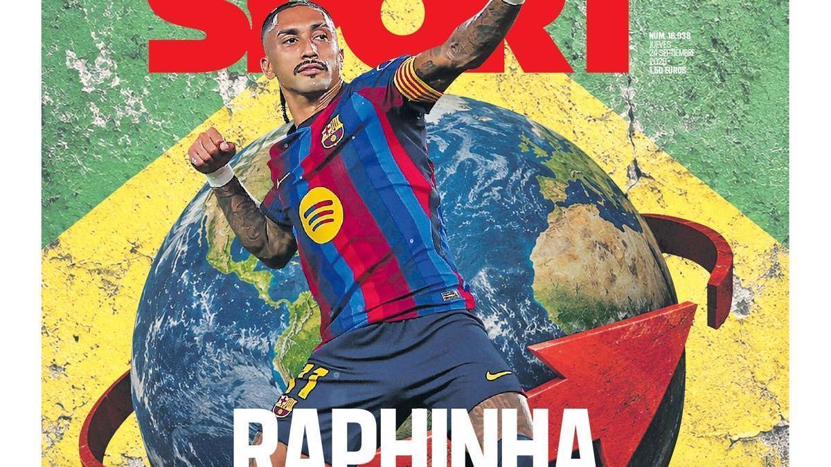 La portada de SPORT de hoy jueves, 24 de septiembre de 2026