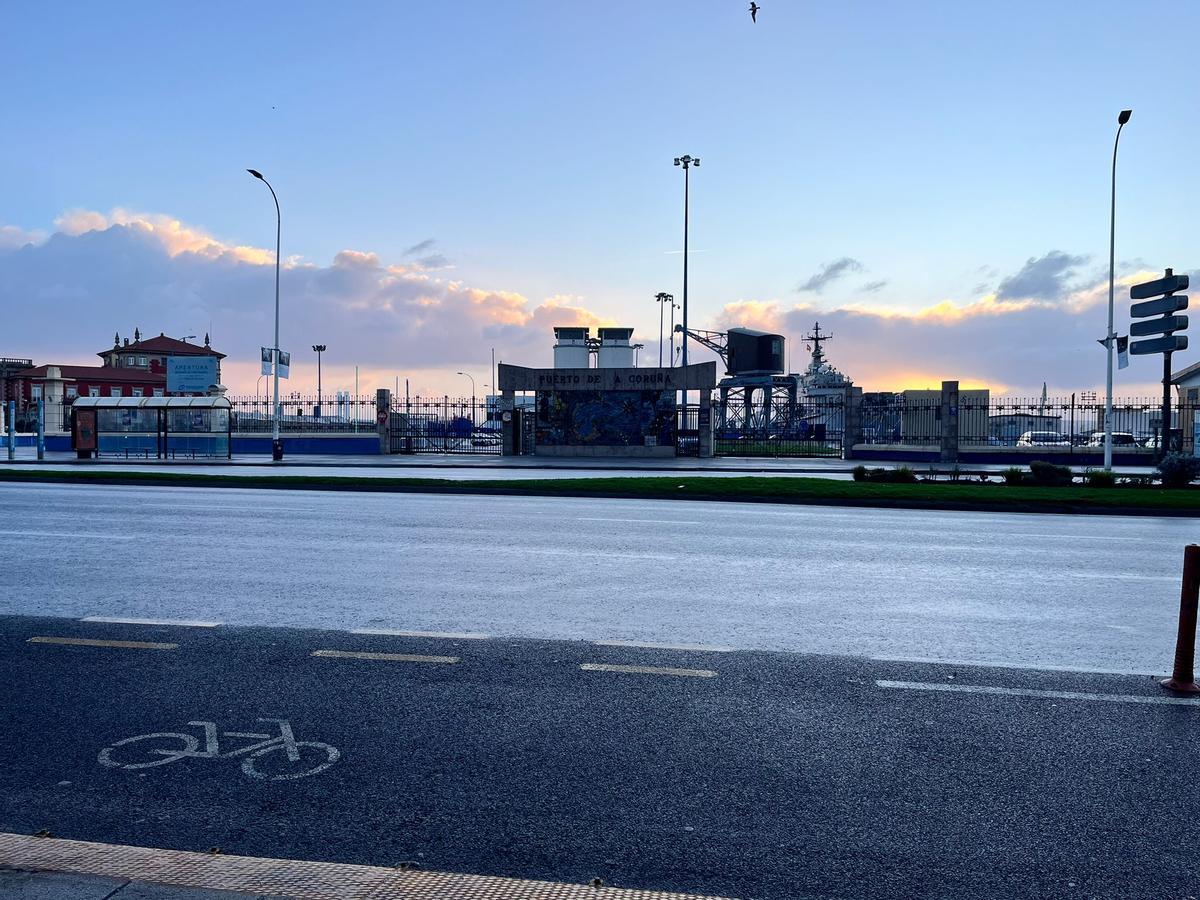 Amanecer en A Coruña este sábado