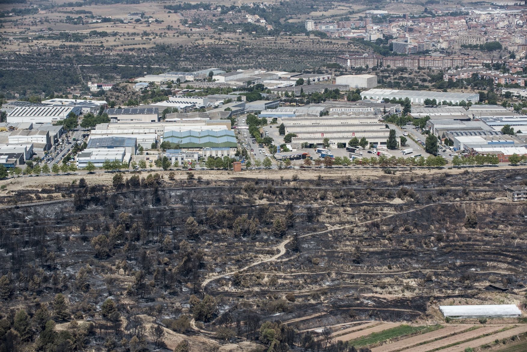 La dimensió de la tragèdia al Bages des de l’aire