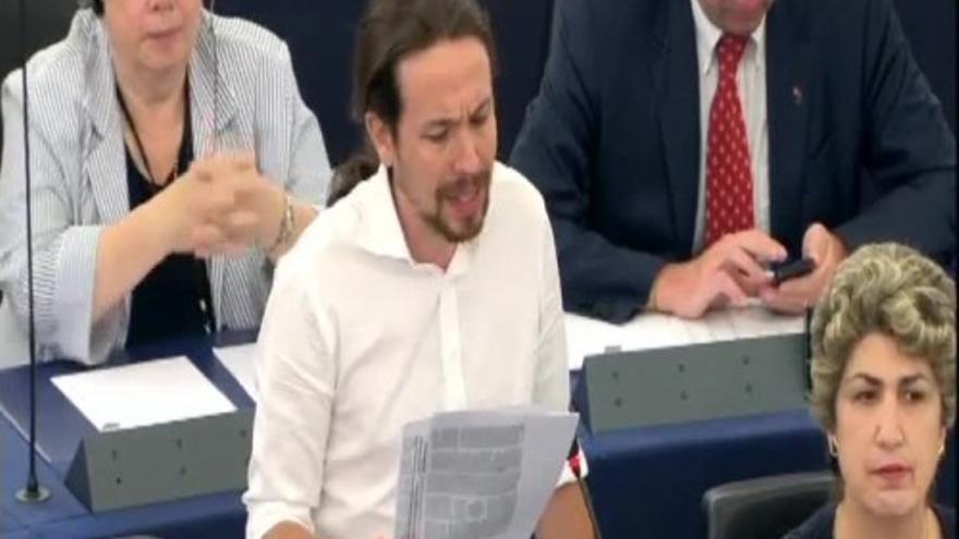 Pablo Iglesias alerta sobre el &quot;secuestro de la democracia&quot;