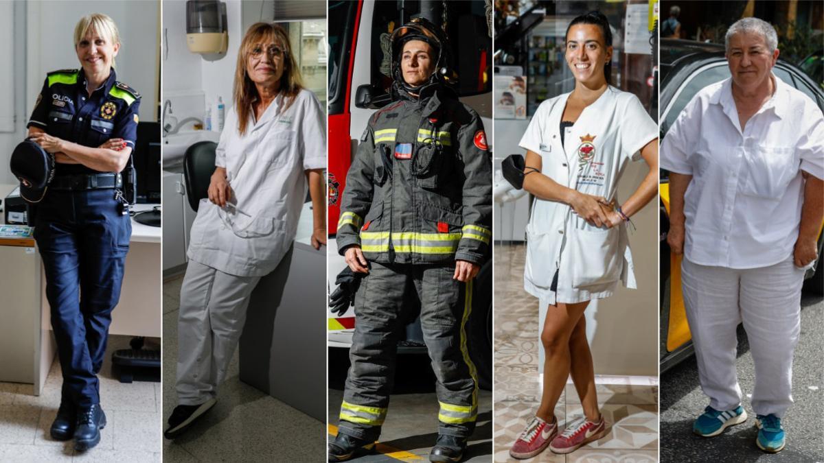 Neus Panades Serres, Conchi Ruiz, Mariela Emanuele Manzini, María Mensa Paz y Felisa Martín Martín