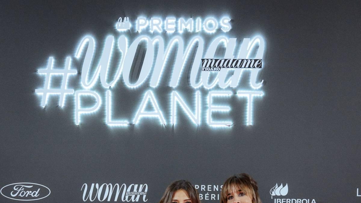 Sara Carbonero e Isabel Jiménez en la alfombra roja Premios Woman #Planet 2021