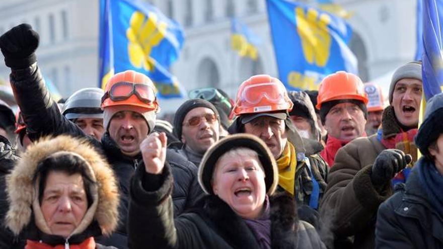 Los manifestantes en Kiev emplearán el edificio ocupado como refugio y comedor