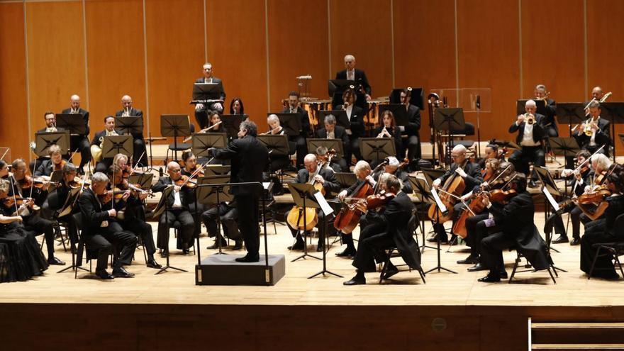 El concierto de la OSPA, ayer, en el Auditorio.