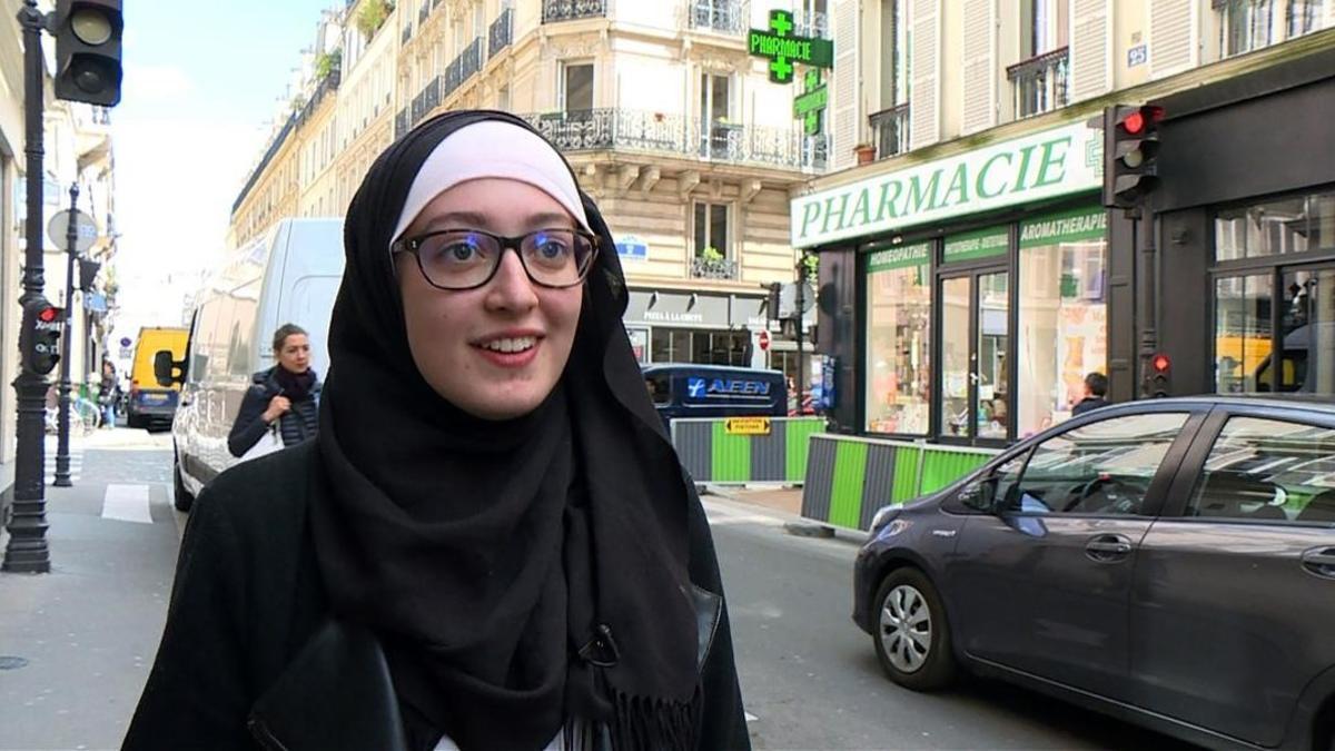 Maryam Pougetoux,  presidenta del sindicato UNEF.