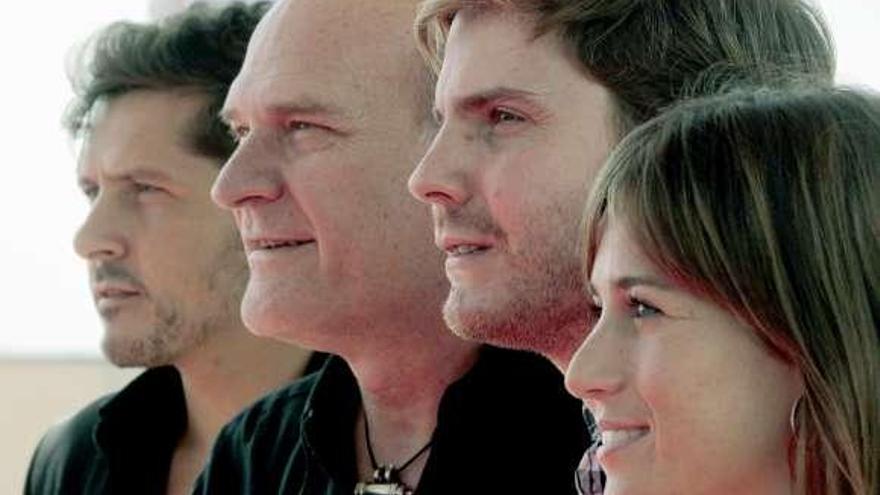 Kike Maíllo, Lluís Homar, Daniel Brühl y Marta Etura. / efe