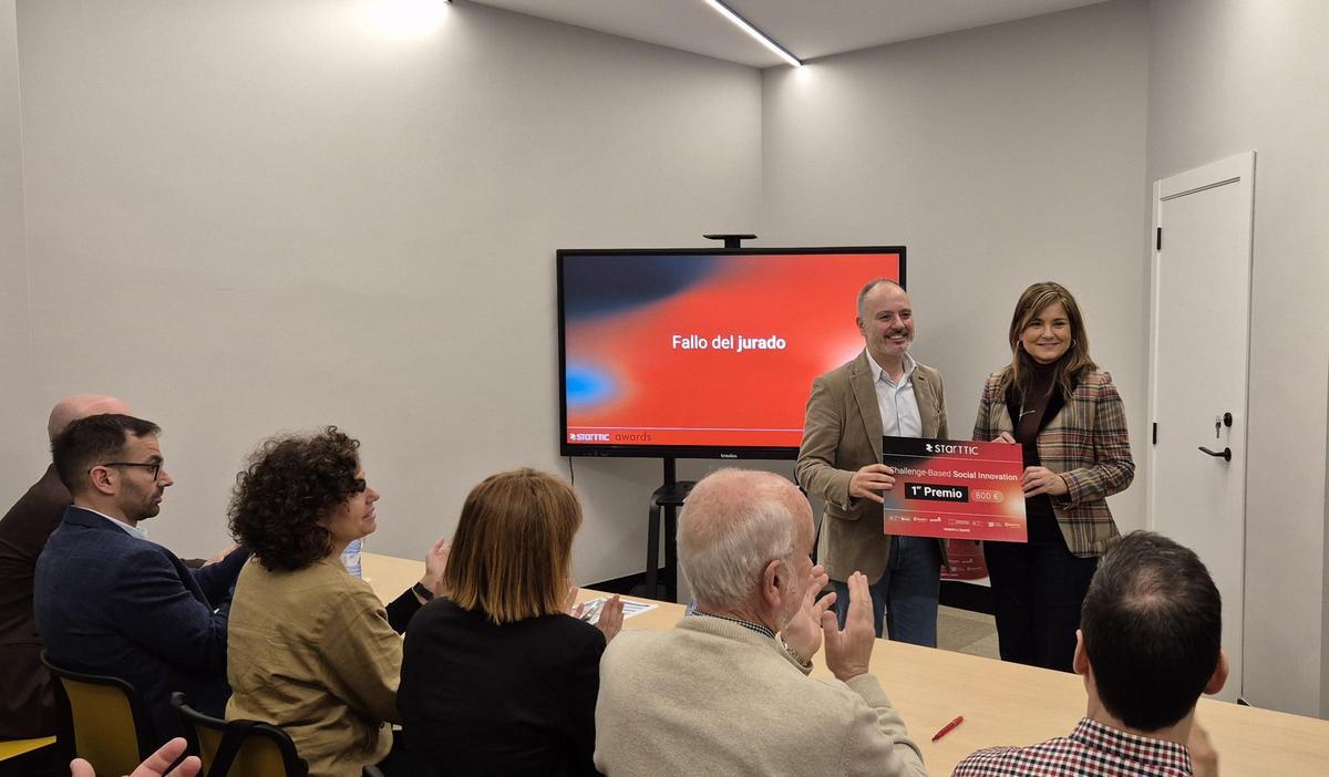 David Regades y Patricia Martínez ganadores del premio.