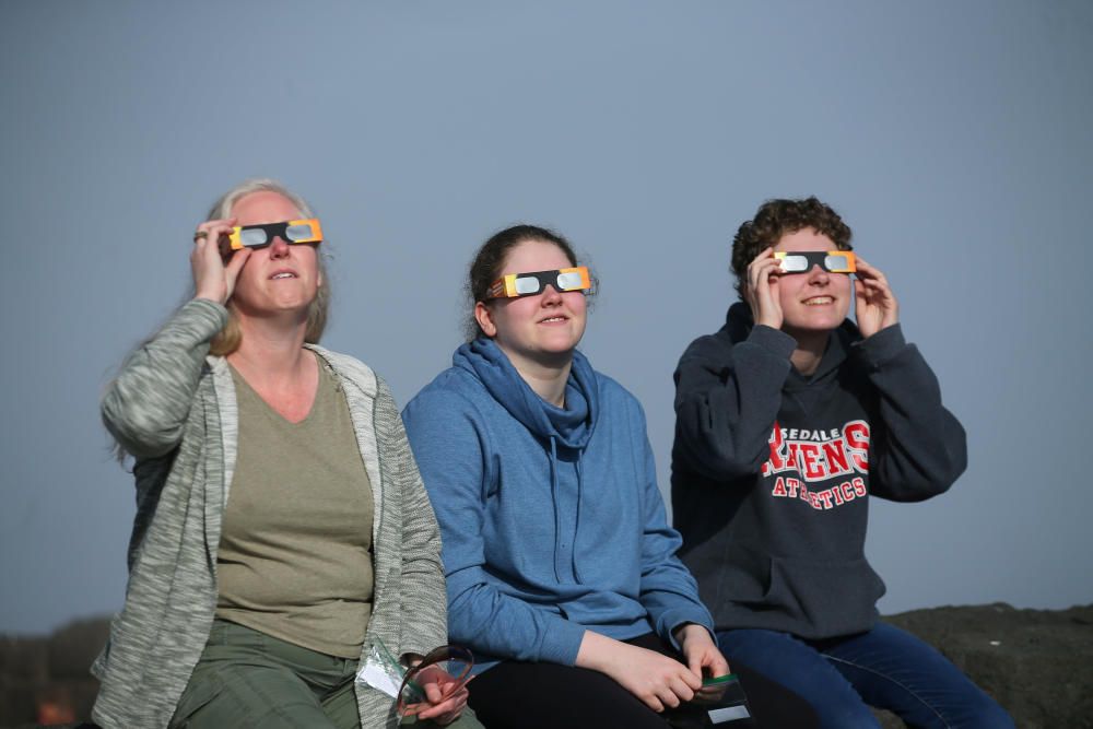 Las espectaculares imagen del eclipse de sol en Estados Unidos