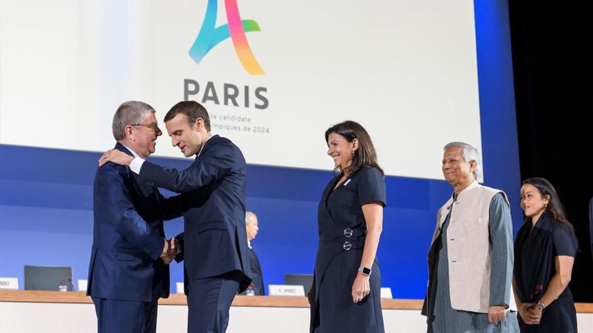 Macron ha encabezado la delegación de París 2024