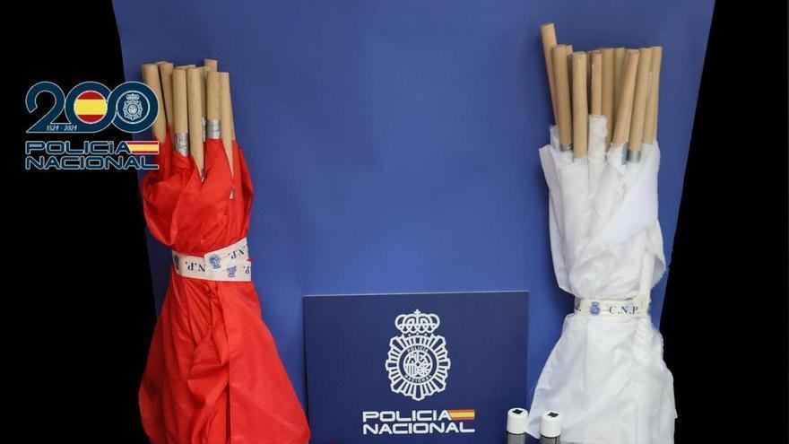 La Policía Nacional interviene material peligroso a ultras en La Carlota antes de la final de Copa del Rey