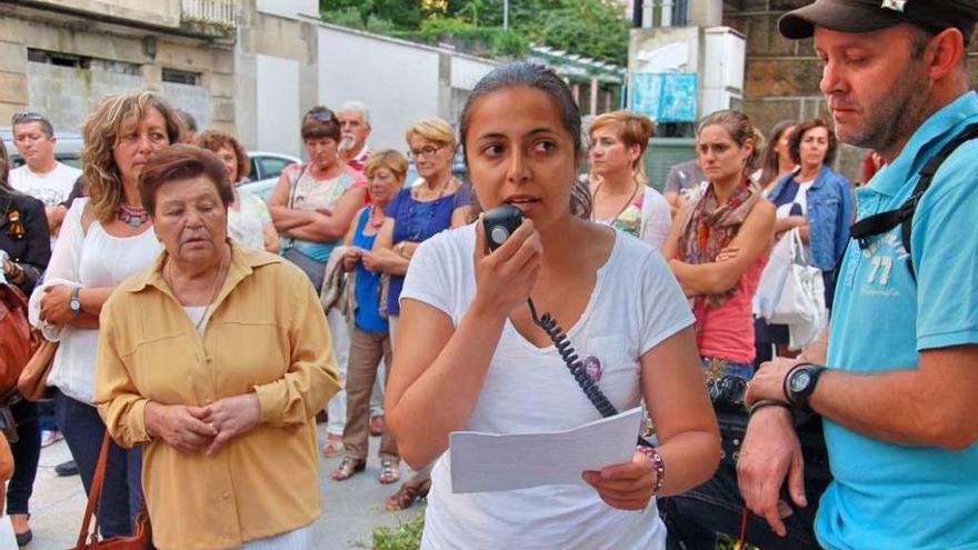 Acto contra la violencia machista en la plaza del 8 de marzo. // Santos Álvarez