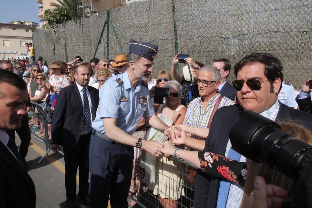 El Rey preside el festival aéreo de la Academia del Aire en Murcia