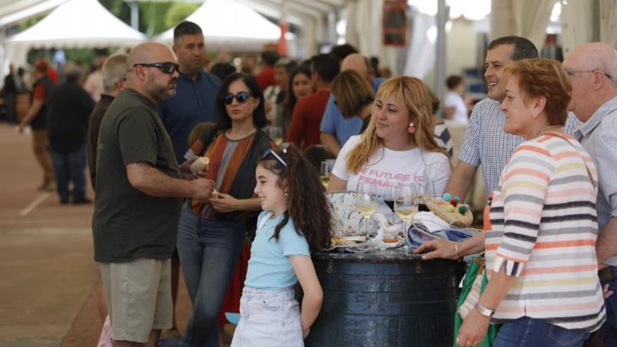 Ambiente en la feria del queso y del vino.