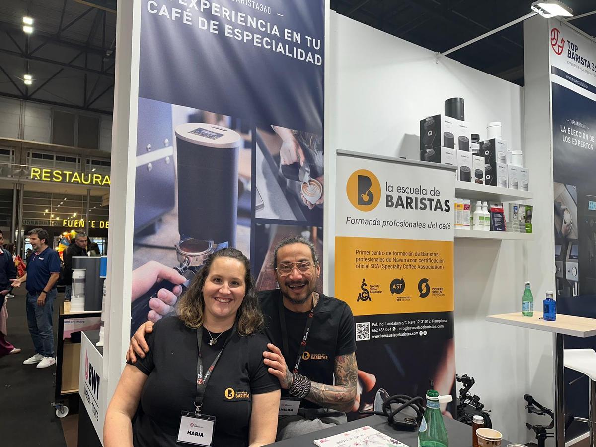 Amilka Lee y María Iraola, formadores de baristas en La Escuela de Baristas.