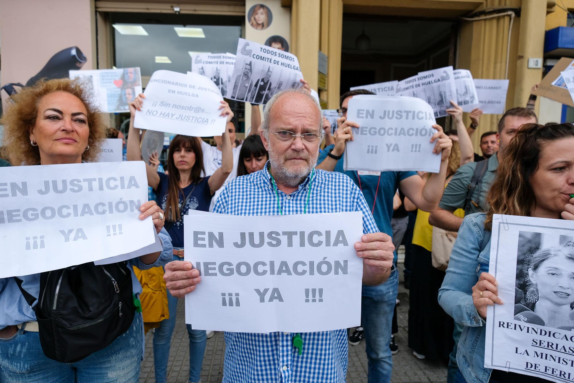Manifestación del personal de justicia en Málaga, 9 de junio 2023