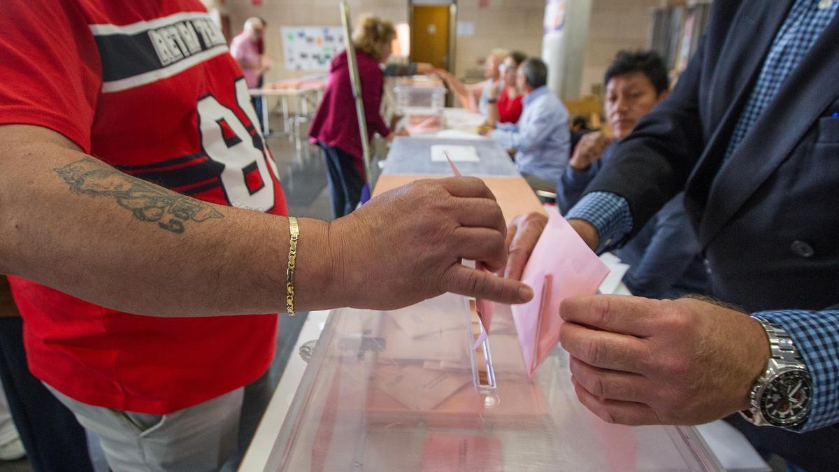 Votación en las últimas elecciones autonómicas de la Comunidad Valenciana.