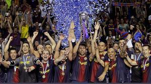 Resum del partit contra El Pozo i de la celebració dels jugadors blaugrana.