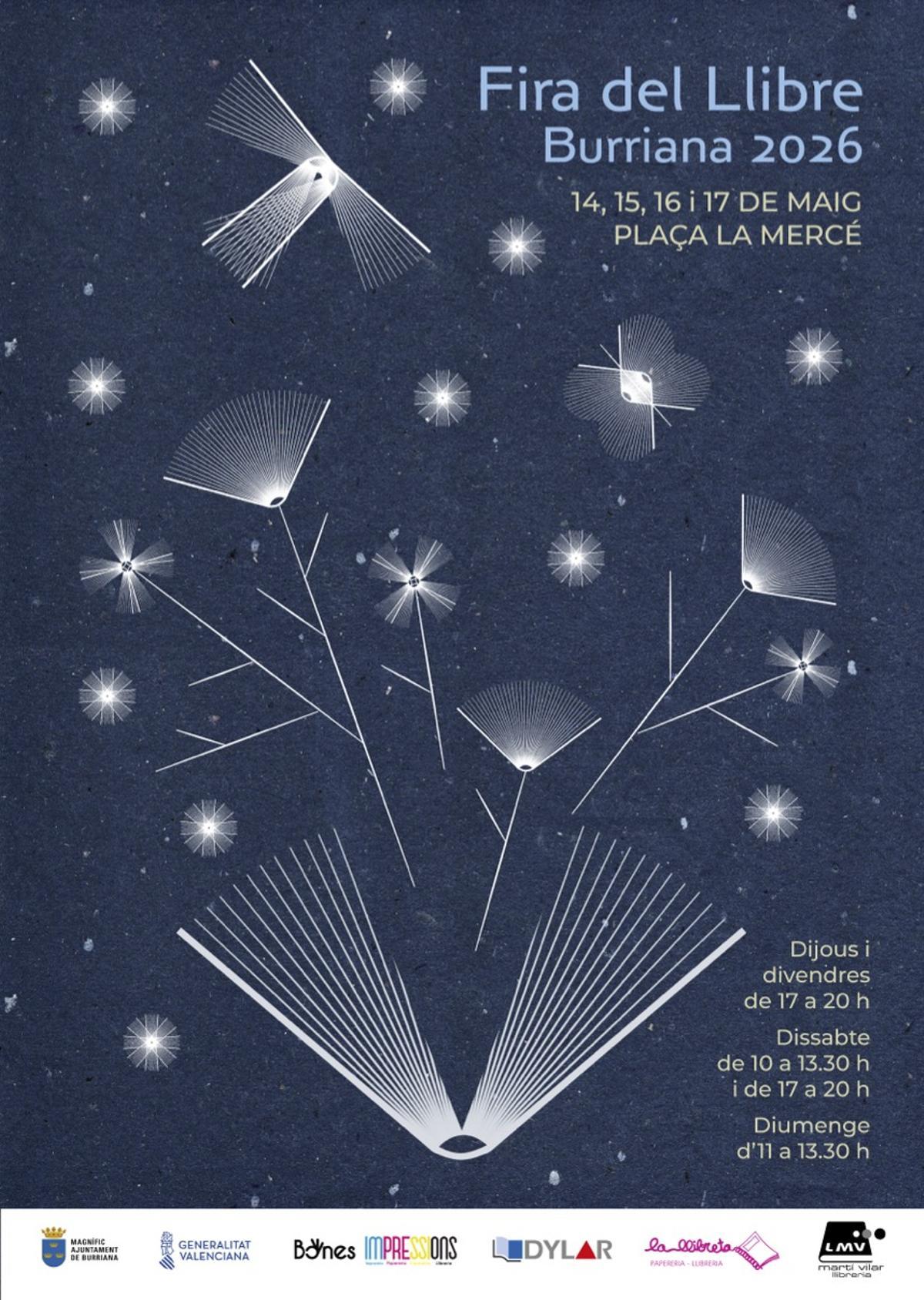Cartell de la Fira del Llibre de Borriana 2026.